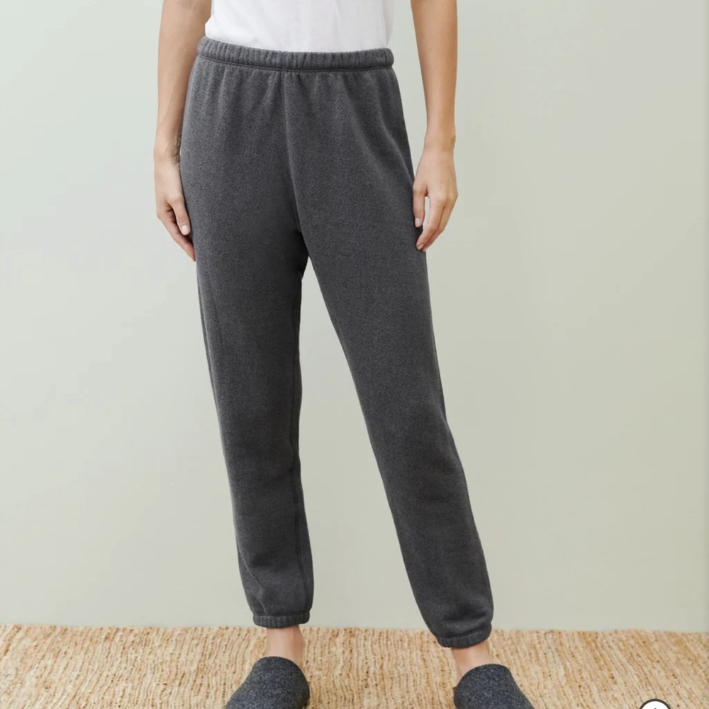 Jenni Kayne Saturday Sweatpant. Charcoal, size large.